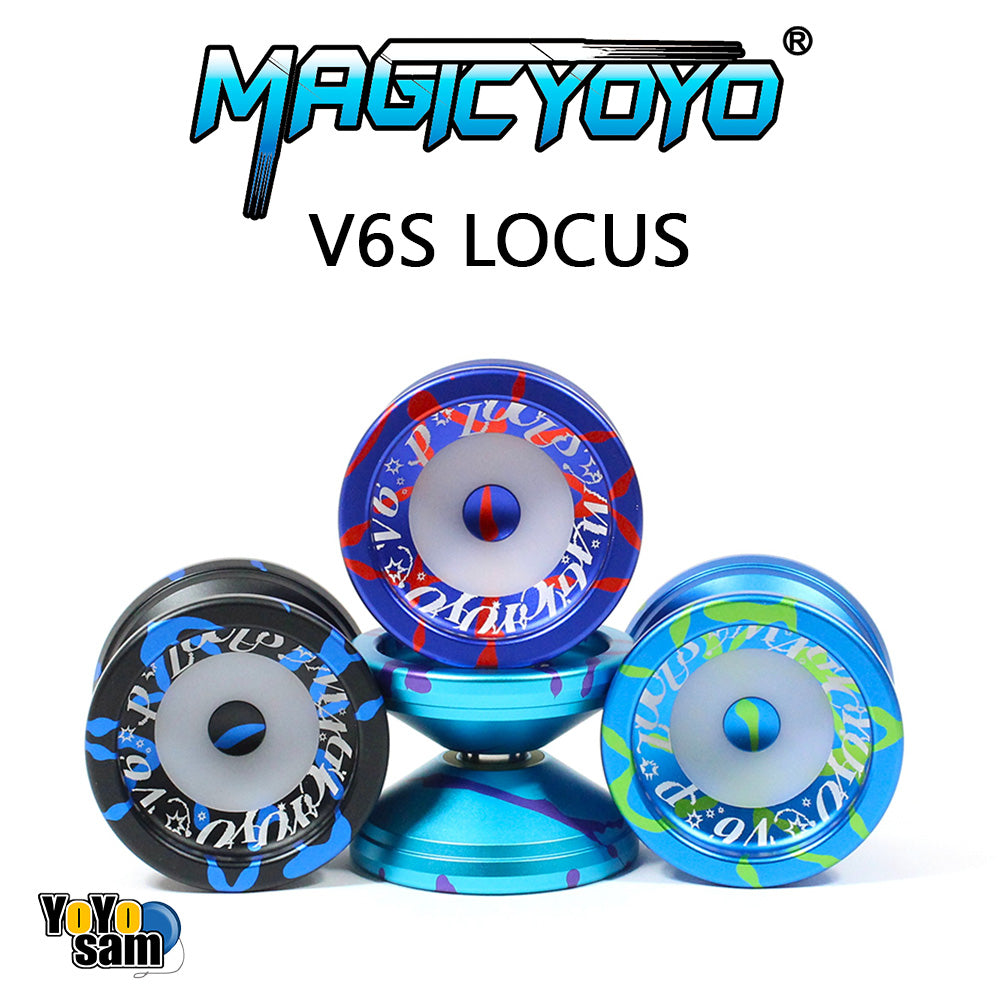 MAGICYOYO Locus V6S Yo-Yo - Aluminum Responsive / Unresponsive Fingerspin YoYo