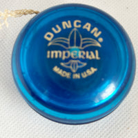 Vintage Duncan advertising Imperial Yo-Yo - (Blue) Fluer-de-lis -Kool Aid Man-Good Condition Made in USA