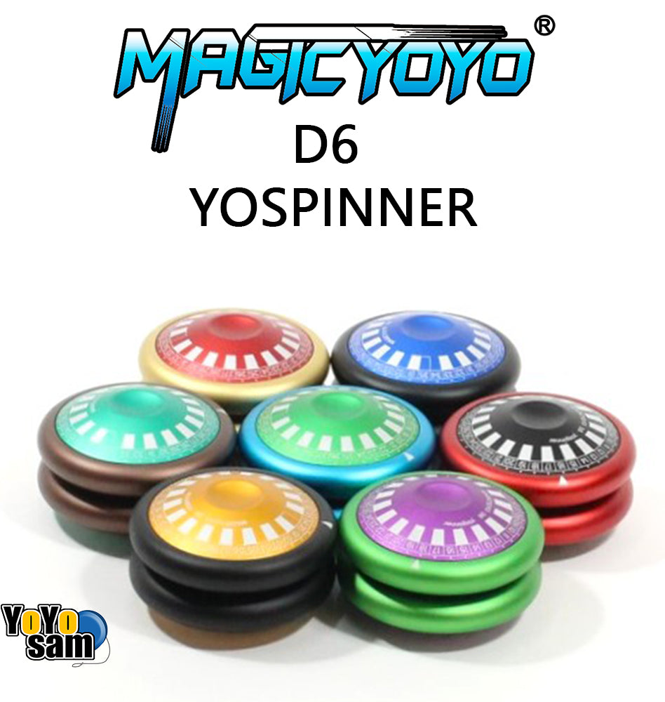 MAGICYOYO D6 YOSPINNER Yo-Yo - Multi-Functional Toy - Aluminum 2A Looping YoYo