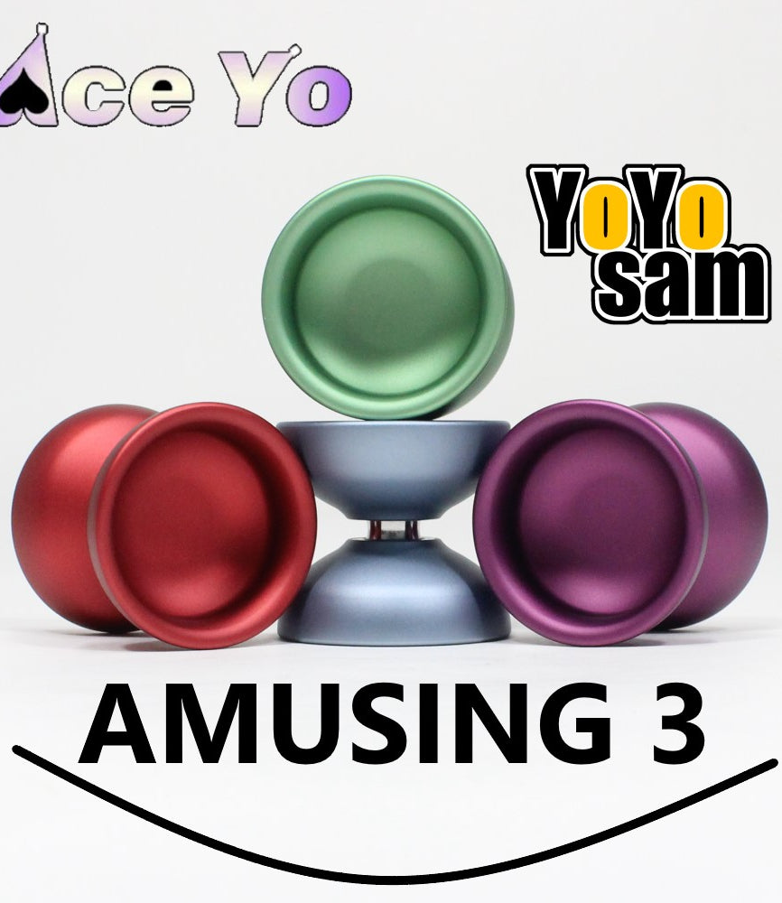 Ace Yo Amusing 3 Yo-Yo - Mono-Metal - Wide Organic YoYo