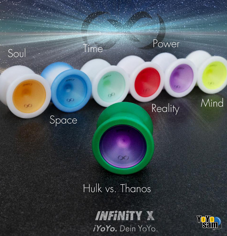 iYoYo INFiNiTY X Yo-Yo - POM Body with PC Cap Fingerspin YoYo