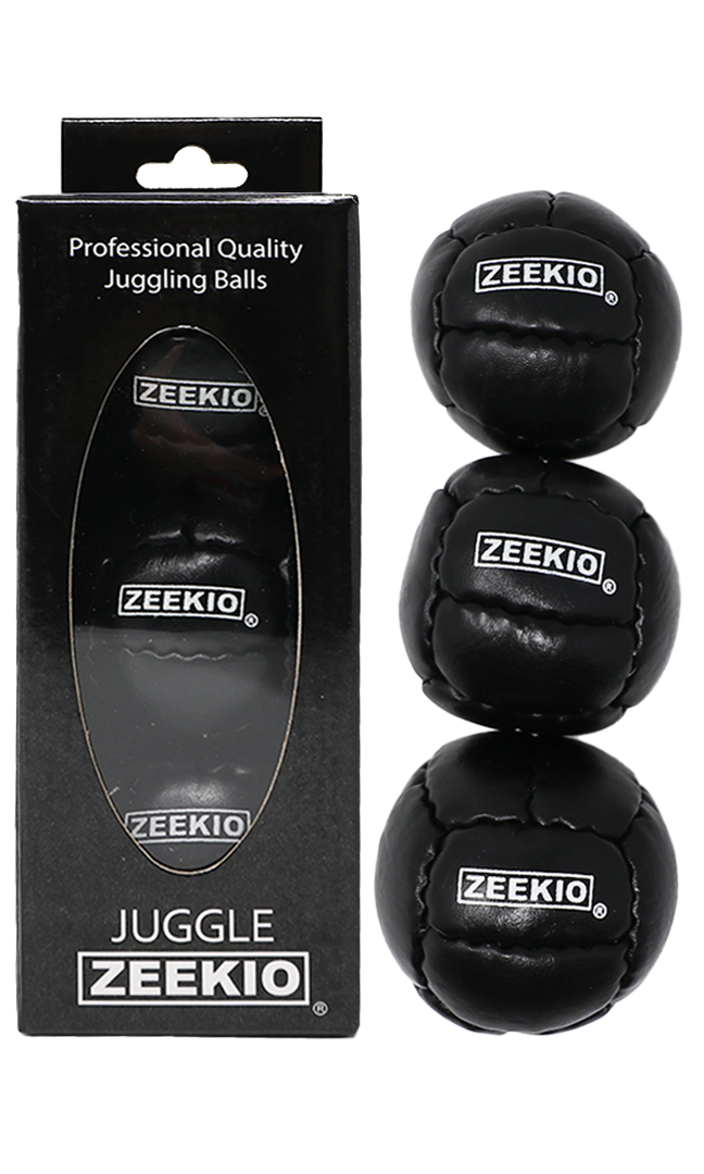 Zeekio Galaxy Juggling Balls - Premium 12 Panel Genuine Leather Balls - 130g - 67mm - Pack of 3 — view 5