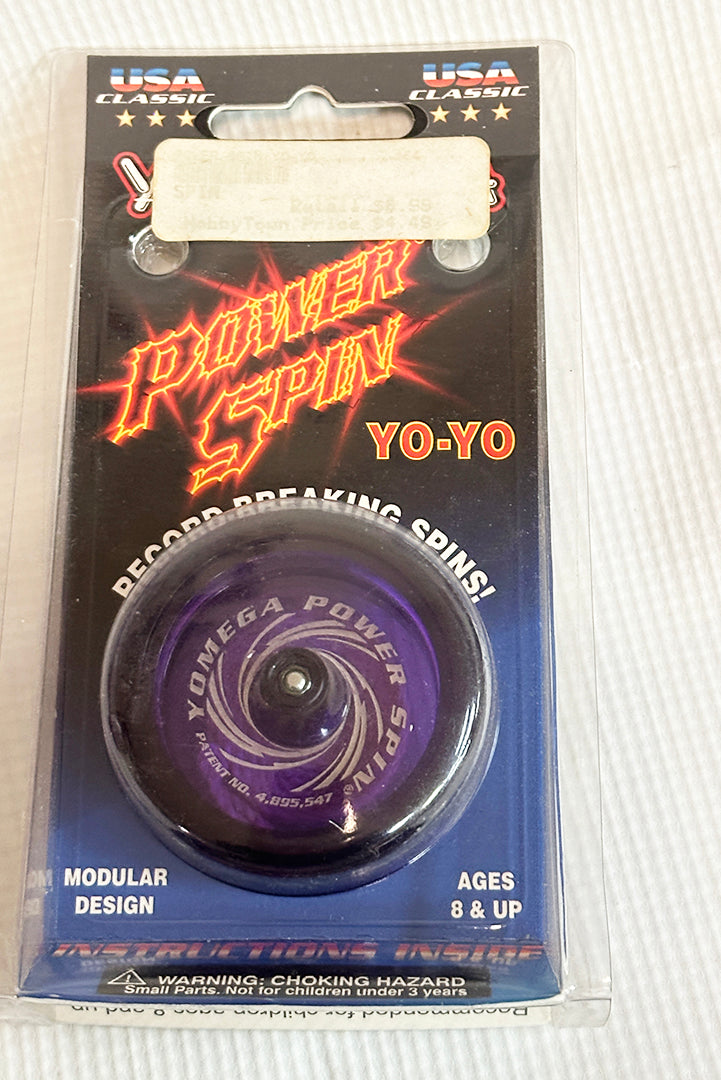 Vintage Yomega Power Spin - New in Package - Purple