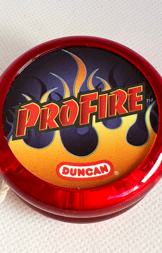 Vintage Duncan ProFire Yo-Yo - Collectible - Translucent Red NEW USA — view 3