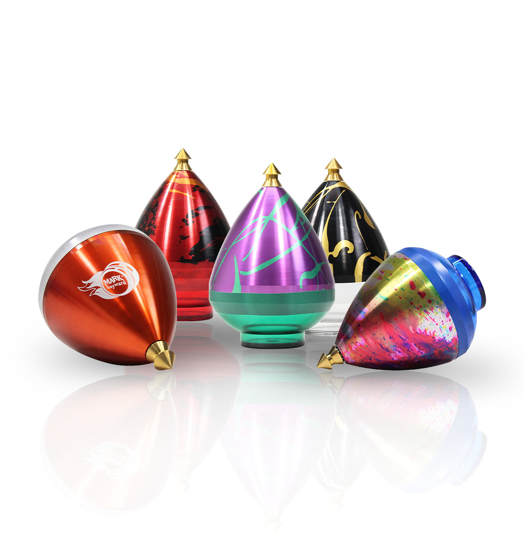 Spintastics Quicksilver Spintop, Ball-bearing Tip, Aircraft Aluminum Body, String included