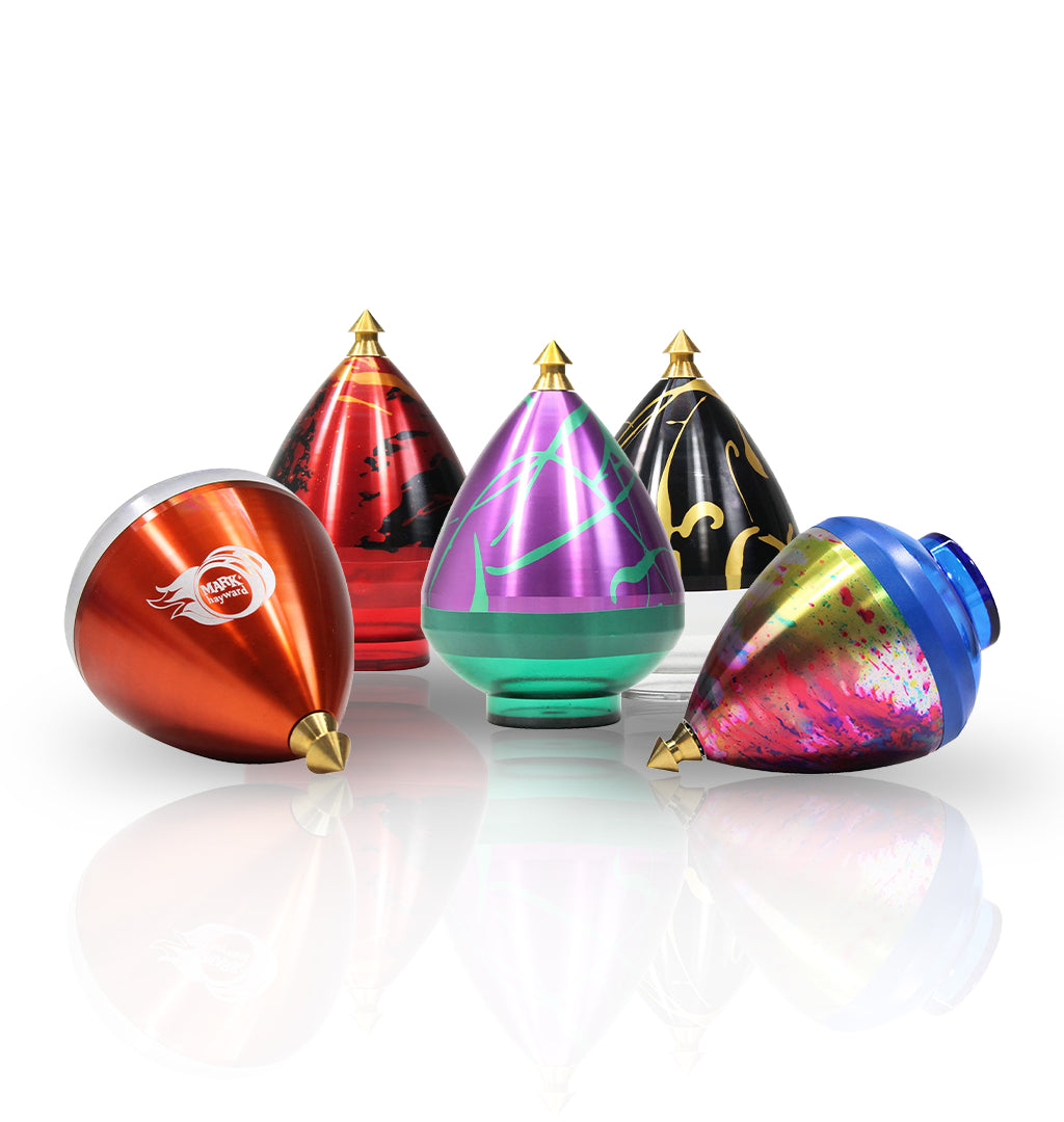 Spintastics Quicksilver Spintop, Ball-bearing Tip, Aircraft Aluminum Body, String included