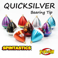 Spintastics Quicksilver Spintop, Ball-bearing Tip, Aircraft Aluminum Body, String included