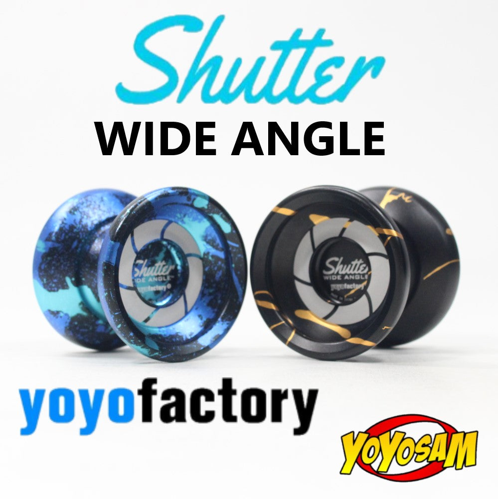 YoYoFactory Wide Angle Shutter Yo-Yo Blasted Aluminum Finish
