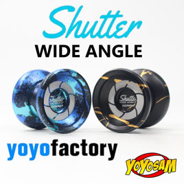 YoYoFactory Wide Angle Shutter Yo-Yo Blasted Aluminum Finish