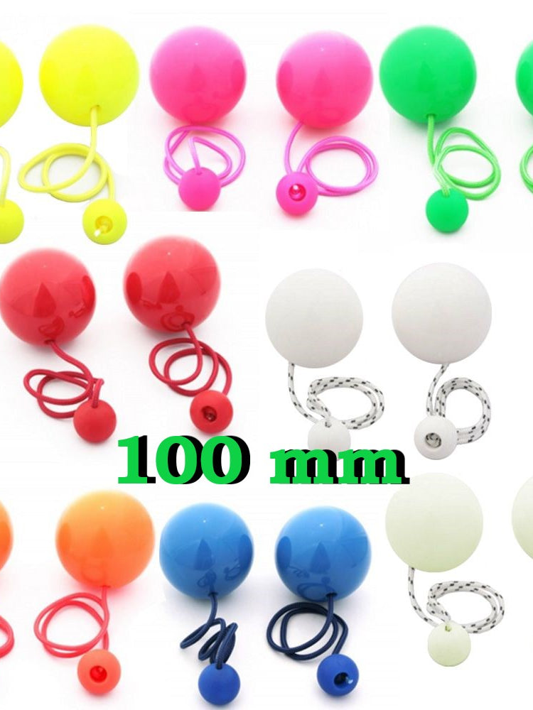 Play Pair of Contact GIGA Poi with 100mm Stage Ball