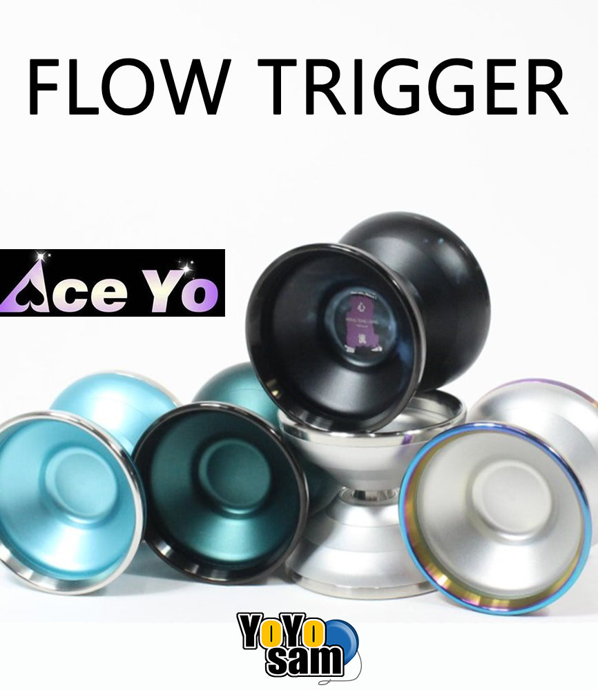 Ace Yo Flow Trigger Yo-Yo - Bi-Metal - Hong Teng Long Signature Yo-Yo