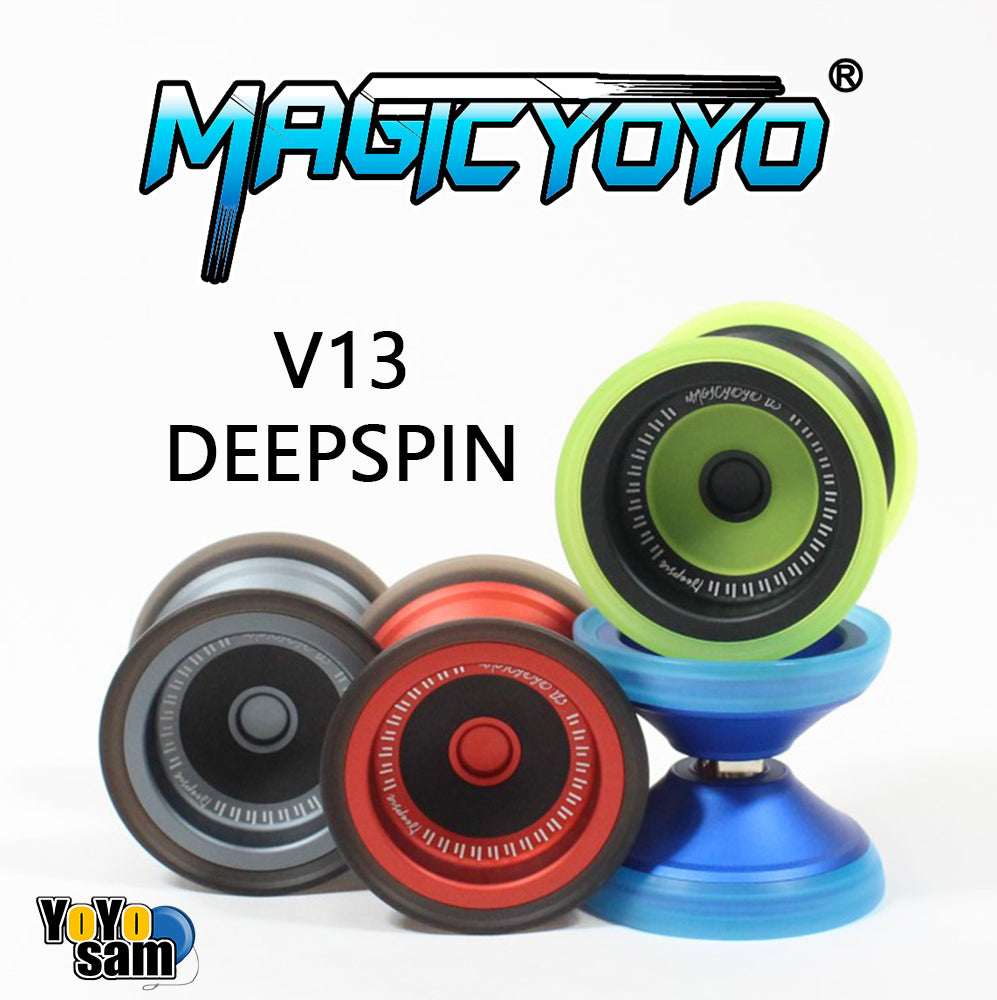 MAGICYOYO V13 Deepspin Bi-Material Yo-Yo - Aluminum Body with PC - Responsive/Unresponsive YoYo