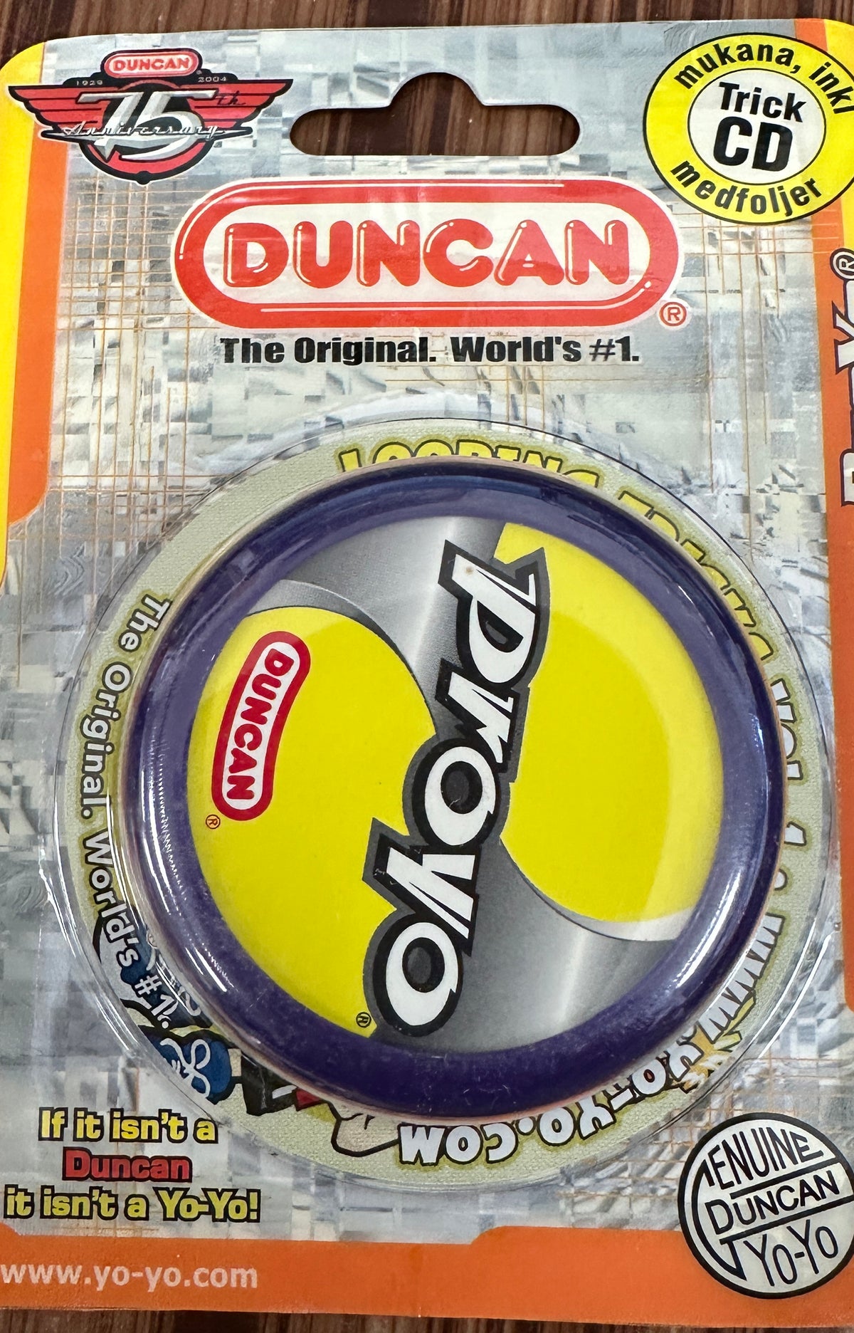 Vintage Duncan Proyo Yo-Yo 75 Yr Anniversary -2004 with CD New — view 7