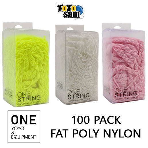 ONE YOYO & EQUIPMENT 100 Pack Fat Polyester Nylon Blend Yo-Yo String