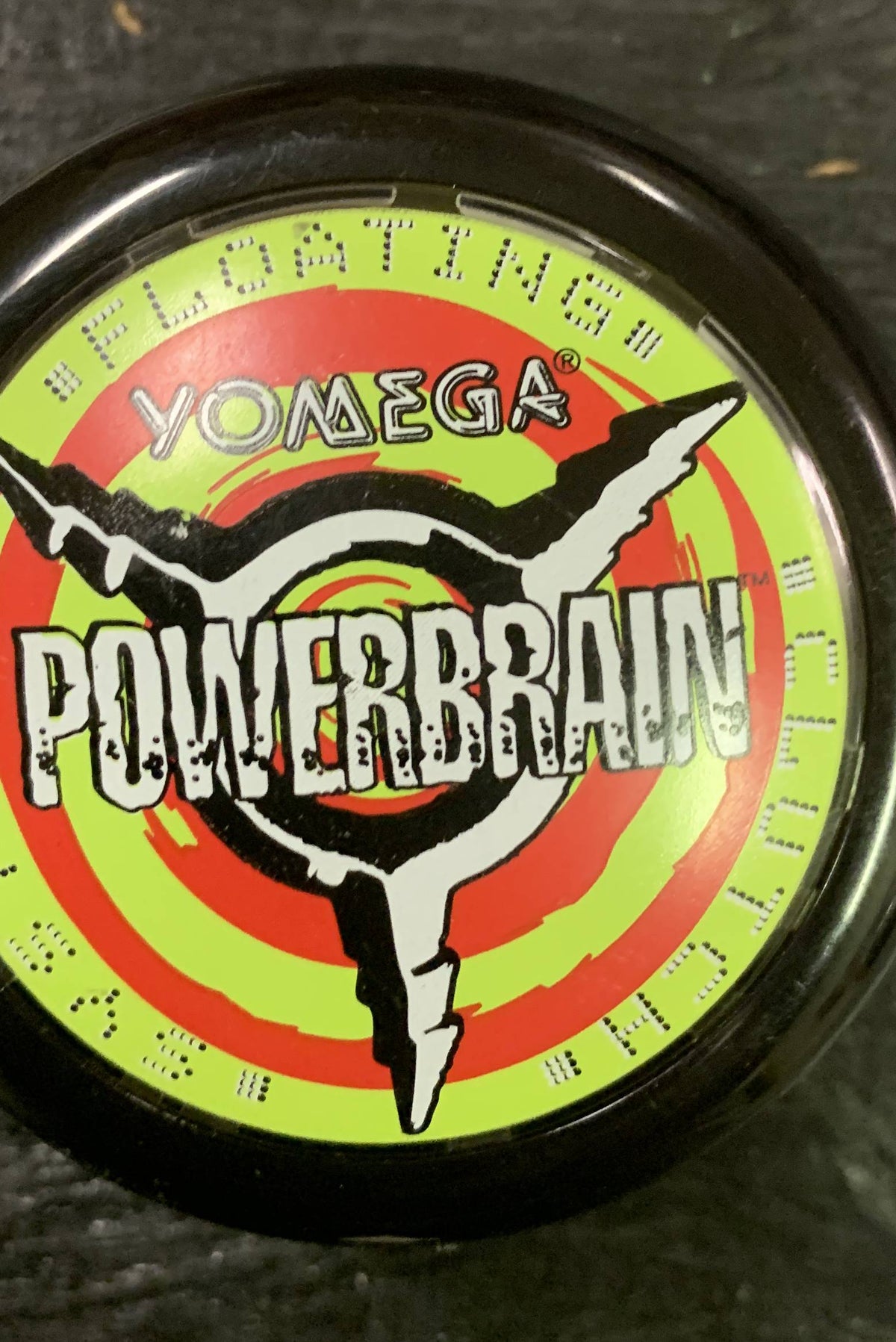 Vintage Yomega Power Brain 2000 Yo-Yo- Floating Clutch - Black