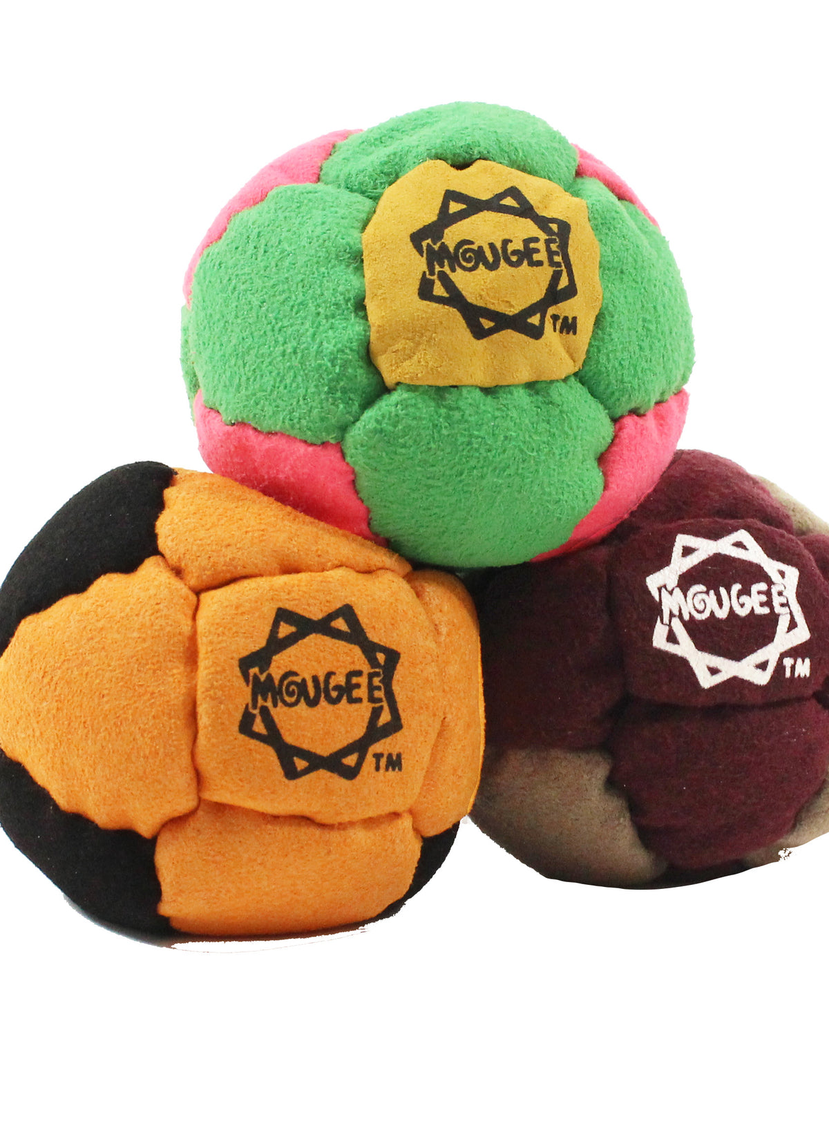 Mougee Sack Footbag - Amara Suede - 14 Panel - Sand or Pellet Filled Foot Bag