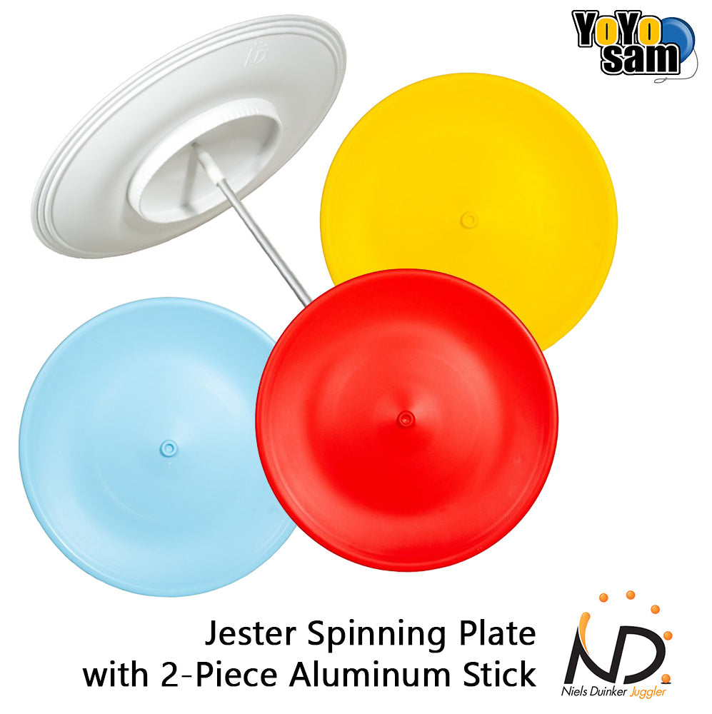 ND Juggling (Niels Duinker) Jester Spinning Plate with 2-Piece Aluminium Stick