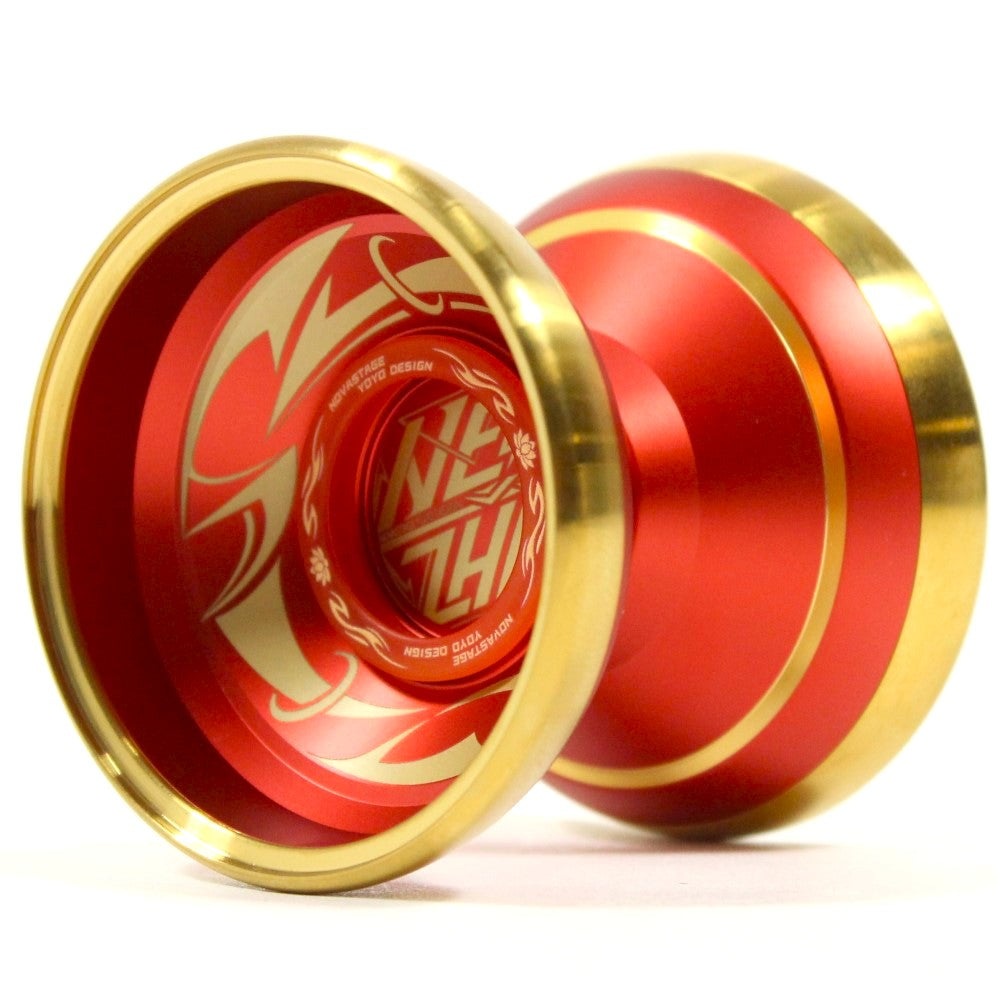 NOVASTAGE Nezha Yo-Yo - Bi-Metal YoYo with Attachable PC Rings - Zhu Hang Feng Signature — view 3