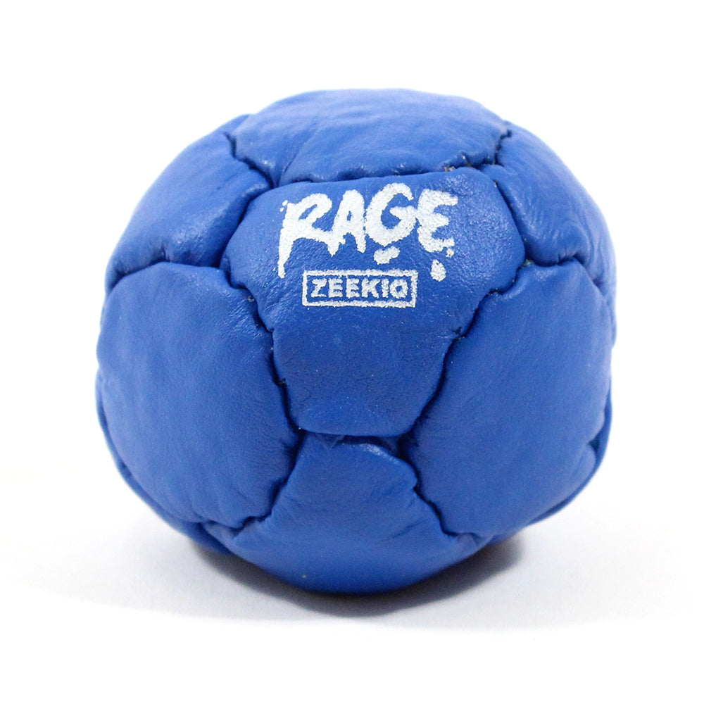 Zeekio Rage Blue genuine leather pellet-filled footbag