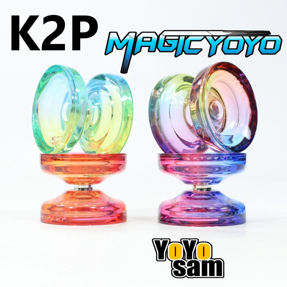 INOVASHON JoJo K2 réactif Crystal Neospin Yoyo pour enfants et débutants, double usage avec ralenti et roulement à billes, yo-yo professionnel avec non réactif, avec 12 cordes, jeu de roulements INOVASHON JoJo K2 réactif Crystal Neospin Yoyo pour enfants et débutants, double usage avec ralenti et roulement à billes, yo-yo professionnel avec non réactif, avec 12 cordes, jeu de roulements