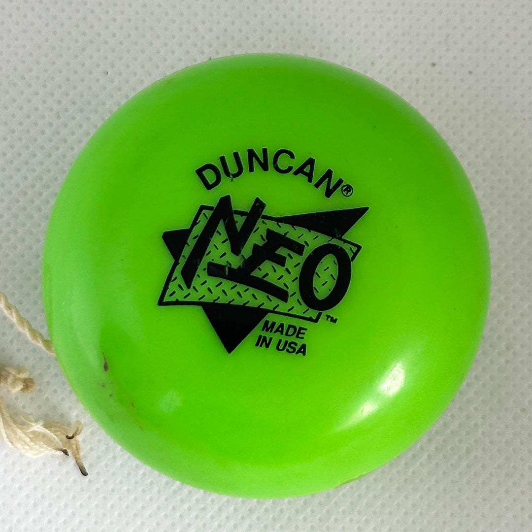 Vintage Duncan Green Neo Plastic YoYos Made in USA 90s Good Conditi
