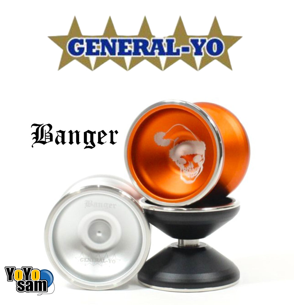 GENERAL-YO Banger Yo-Yo - Bi-Metal - 6061 Aerospace Aluminum with Stainless Steel Rings YoYo