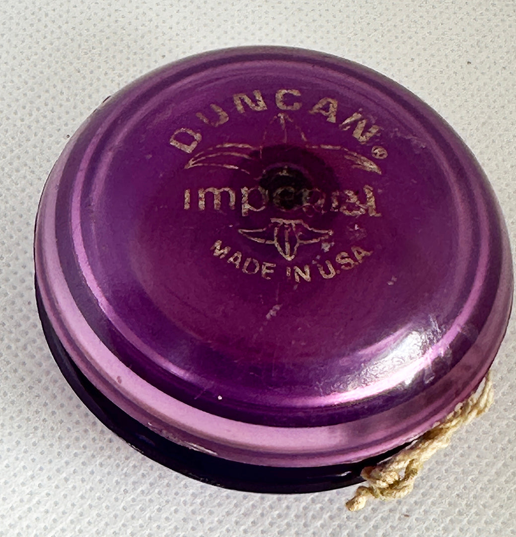 Vintage Duncan Fluer-de-lis Imperial Yo-Yo -Purple- Fair/Good Condition-Made in USA