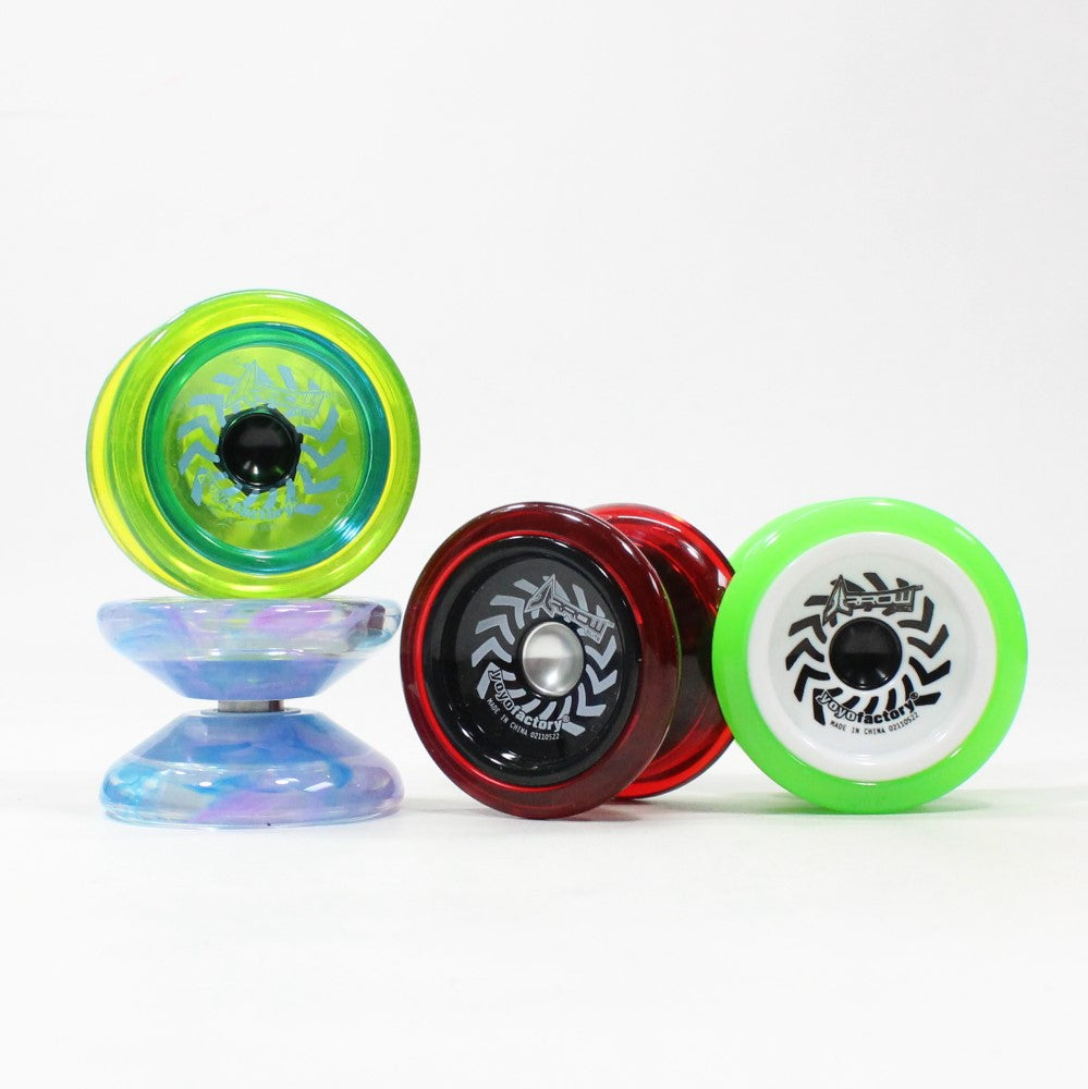 YoYoFactory Arrow Yo-Yo -Beginner Friendly- Extra Bearing Included for Unresponsive Play!