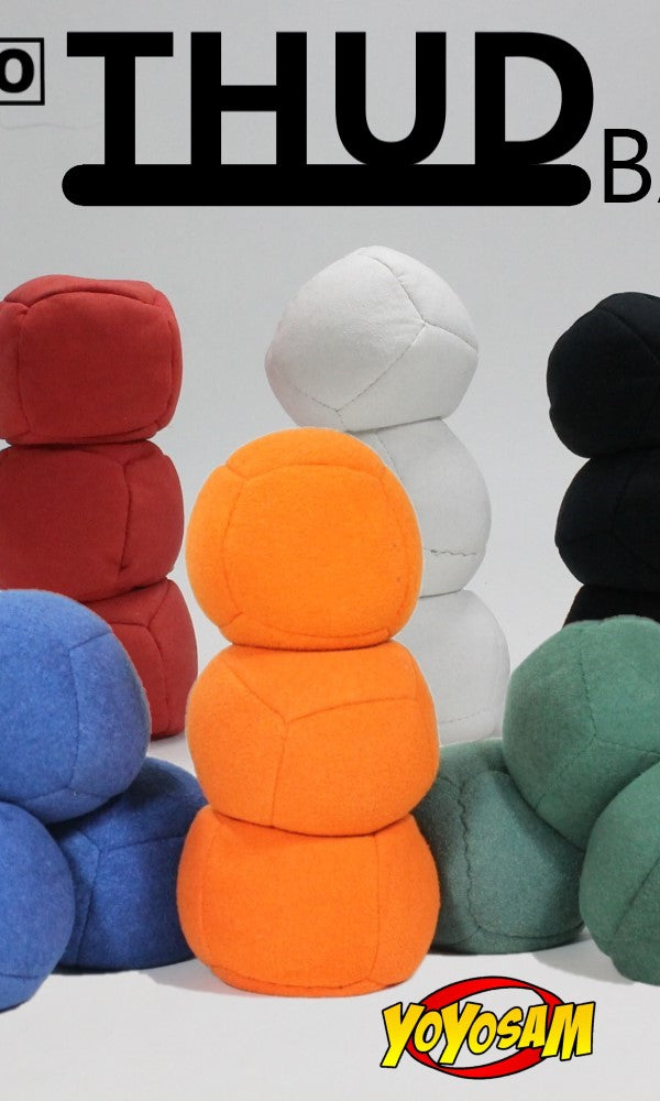 Zeekio Thud Juggling Ball Set - Lightweight 90g Beanbag Ball/Footbag - Super Soft - Set of Three (3)