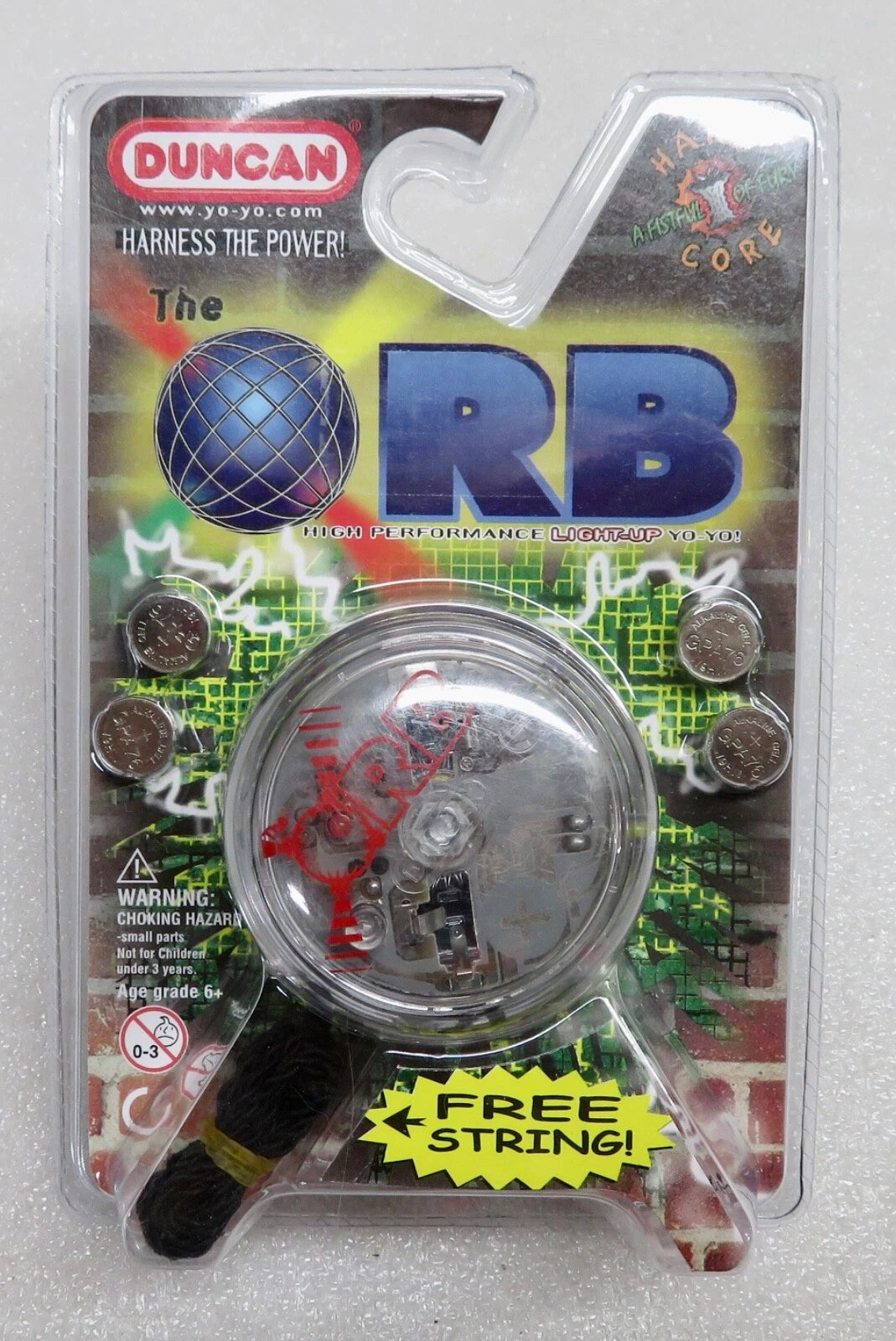 Vintage Duncan ORB Hardcore Series Yo-Yo Light Up 90s