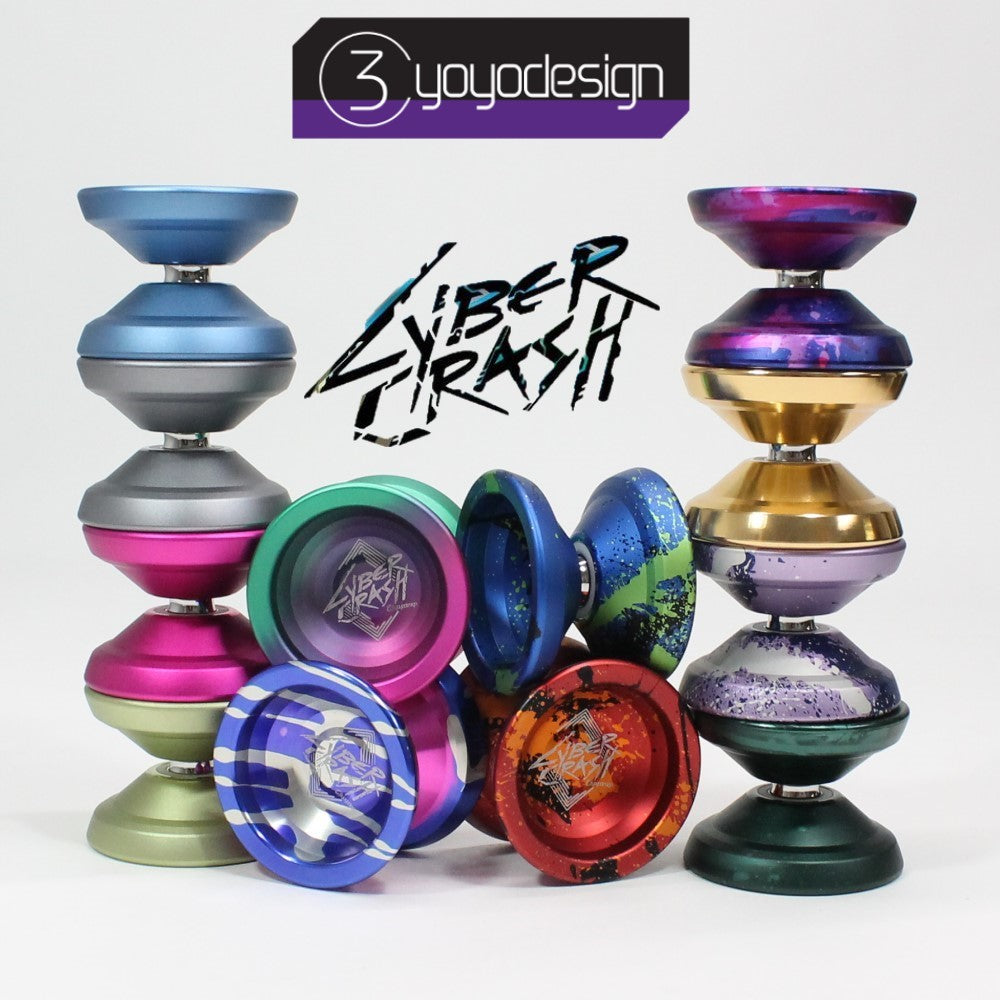C3yoyodesign Cyber Crash Yo-Yo - High Performance Aluminum Monometal YoYo - YoYoSam