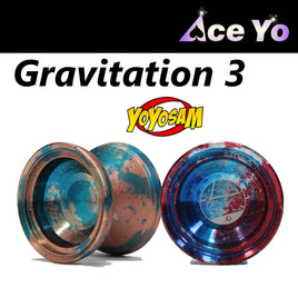 Ace Yo Gravitation 3 Yo-Yo - V Shape Mono-Metal YoYo with Blasted Catch Zone