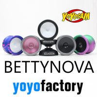 YoYoFactory Bettynova Fingerspin Yo-Yo - Fingerspin Cap - World Champion Betty Gallego Signature YoYo