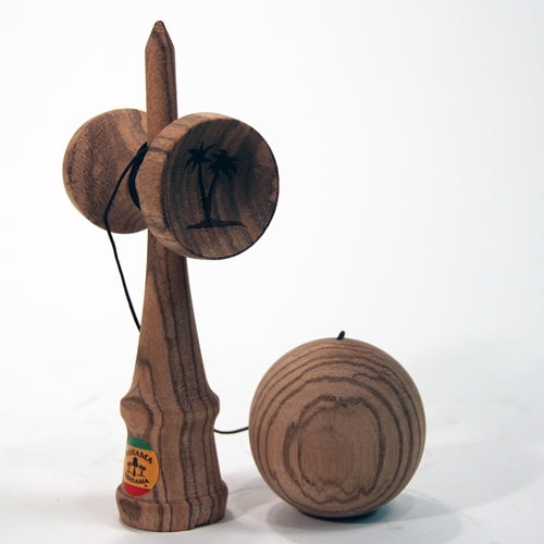 Bahama Kendama Deluxe Solid Zebrawood Kendama - Zebra Wood - Natural Finish - YoYoSam