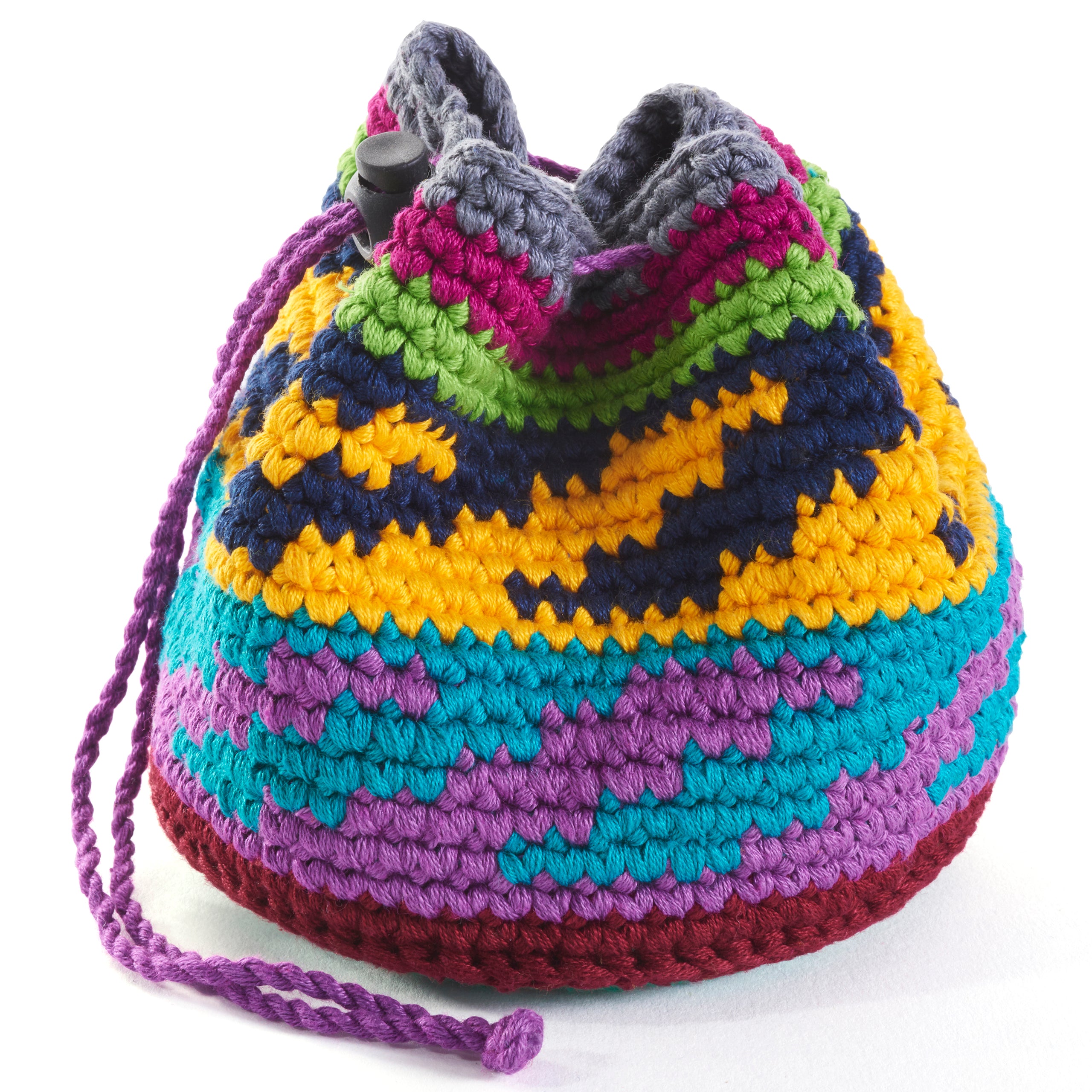 BUENA ONDA Yippi Yappa Kit - Crocheted Mini Bag Toss Game Color Coded Balls with Basket, Indoor/Outdoor Play — view 3