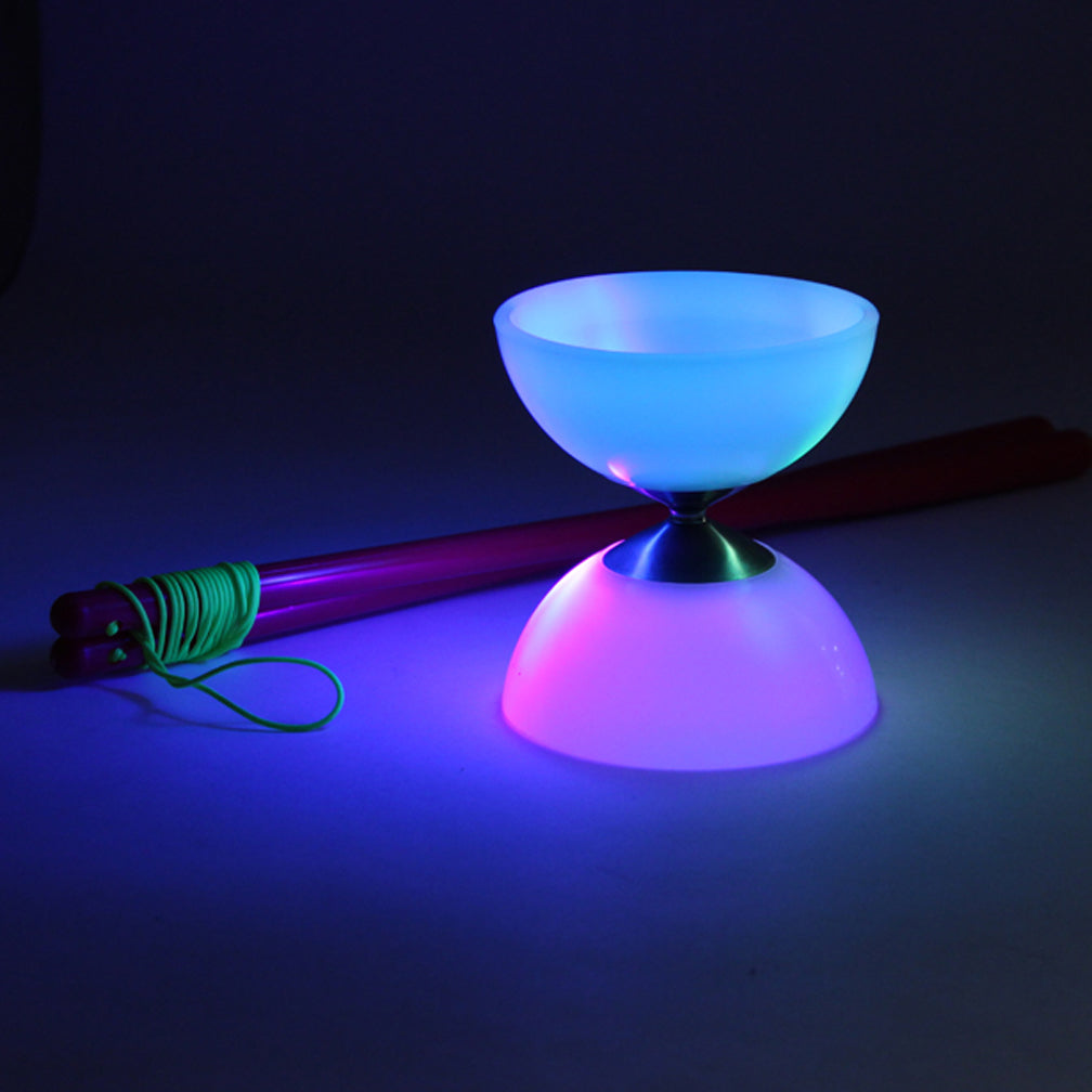 Zeekio Starburst Orbiter Glow in dark and LED Lighted 4" Diabolo - YoYoSam