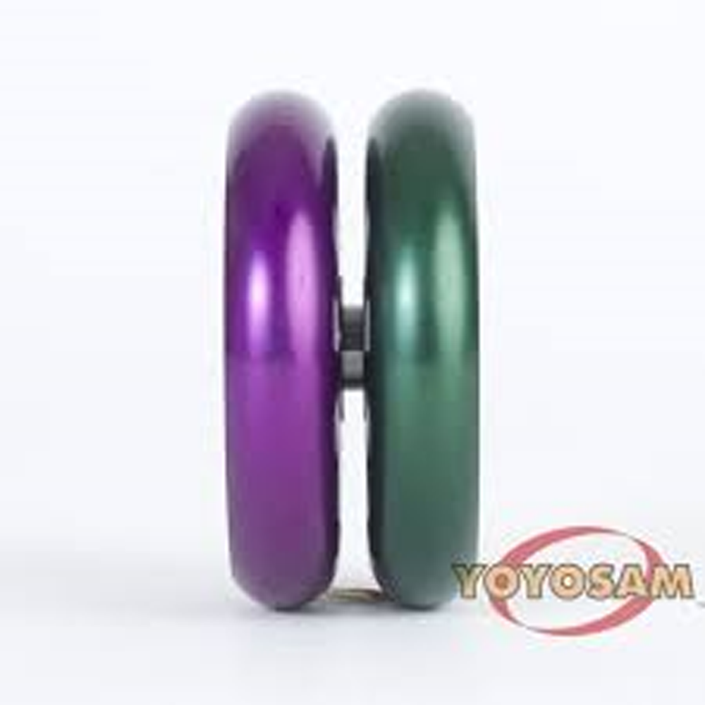 Custom Products MAG Turbine Yo-Yo - Green and Purple - YoYoSam