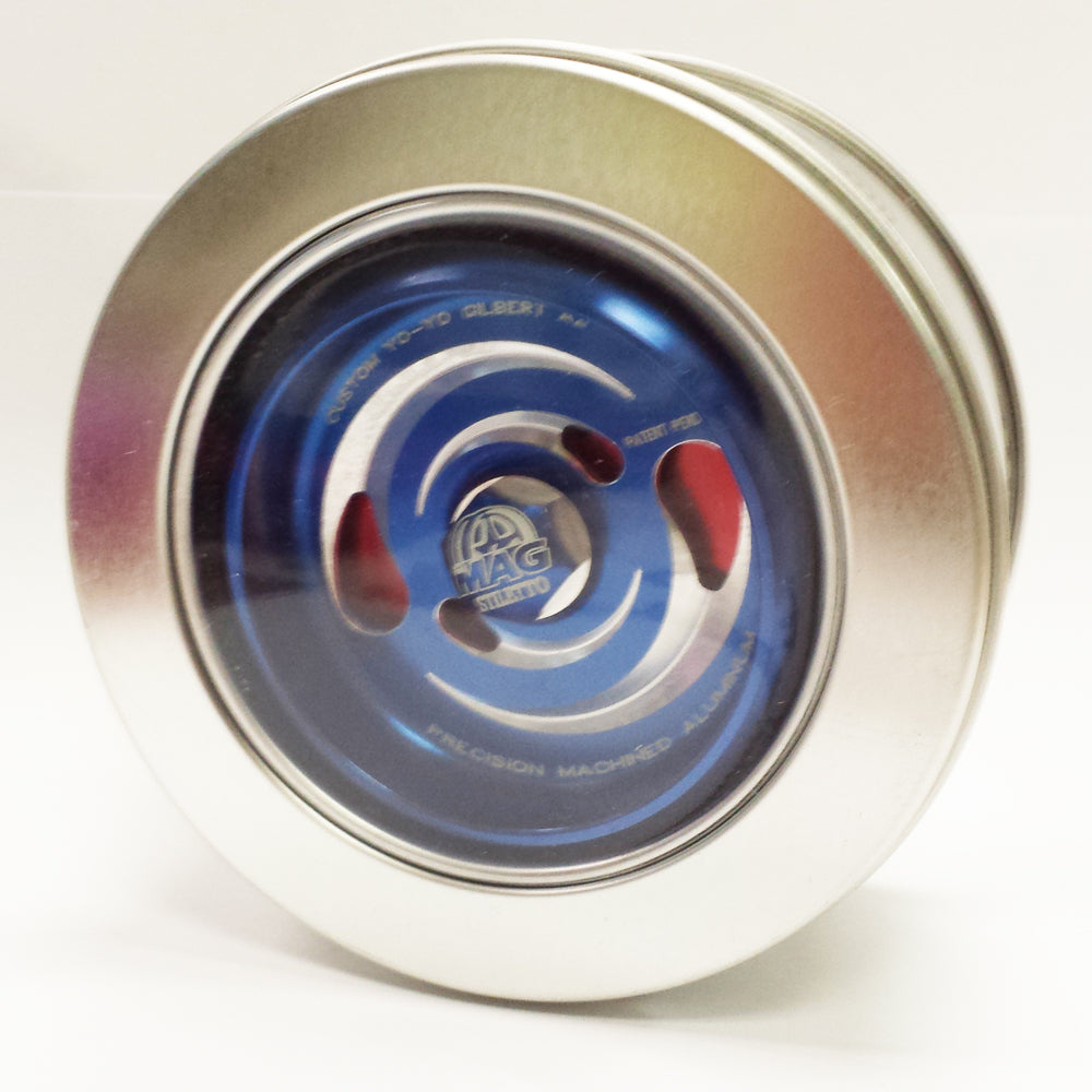 Custom Products MAG Stiletto Yo-Yo - Blue/Red - PLUS free Strings - YoYoSam