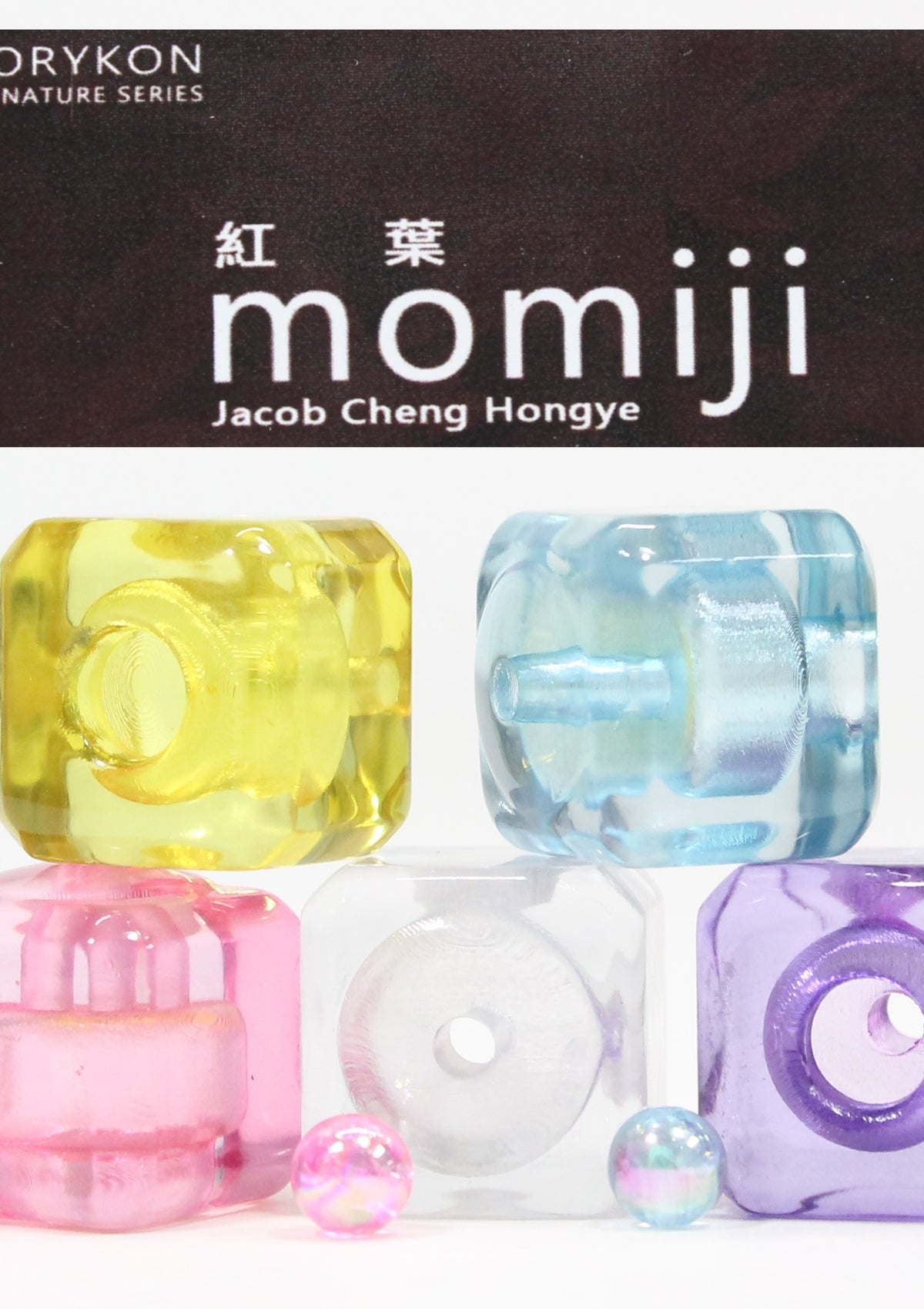 PoryKon Momiji Yo-Yo Counterweight - Cube Shaped YoYo Counter Weight - Jacob Cheng Hong Ye Signature Model - YoYoSam
