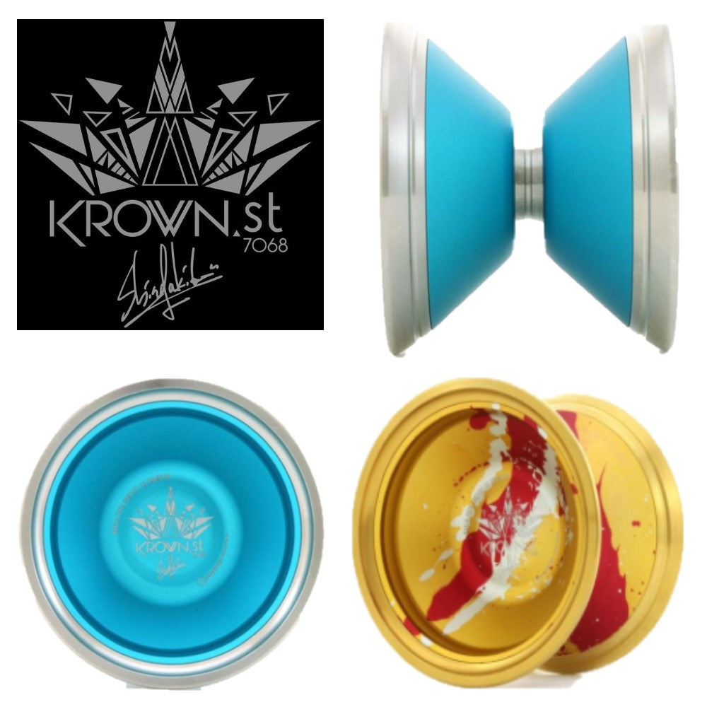 C3yoyodesign Krown ST 7068 Yo-Yo - 7068 Aluminum YoYo - World Champion Shinya Kido Signature Yo-Yo - YoYoSam