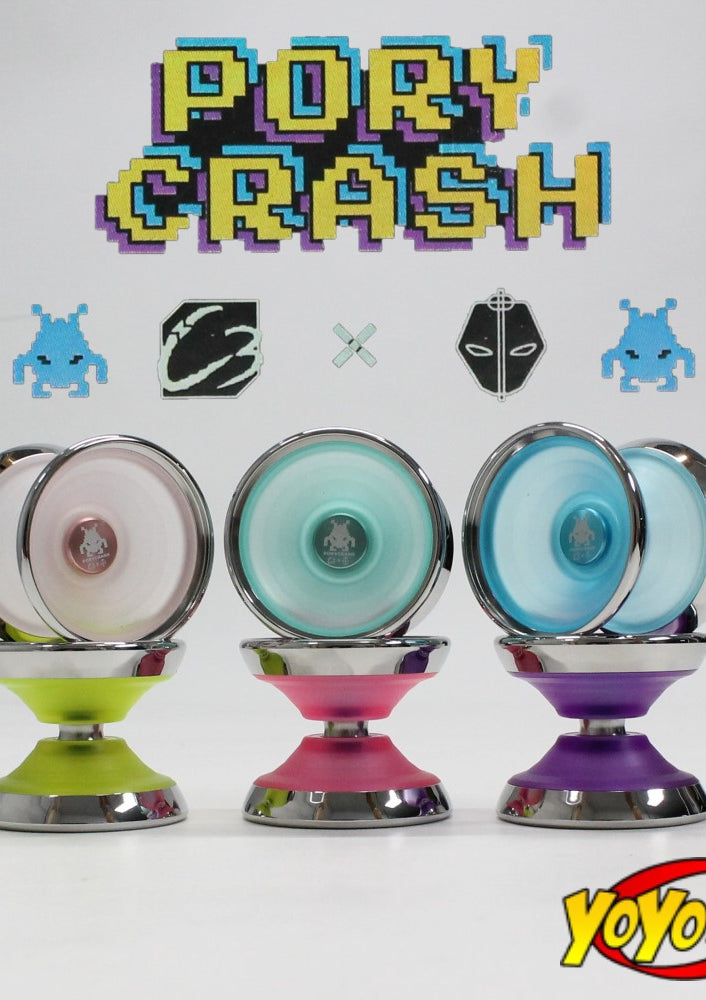 C3yoyodesign x PoryKon Porycrash Yo-Yo - Bi-Material YoYo with Stainless Steel Ring - YoYoSam
