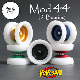 Freshly Dirty Mod44 Gen 2 D Bearing Yo-Yo - Interchangeable Delrin Rims - Aluminum YoYo