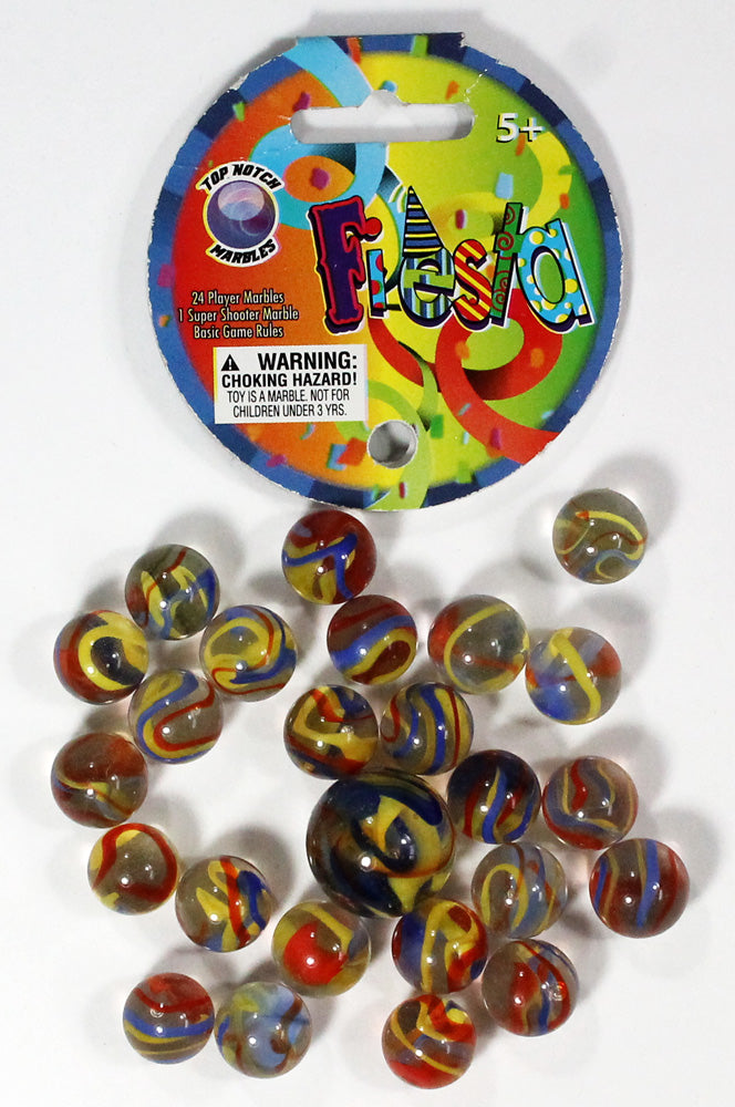 Mega Themed Marbles by Glasfirma - 24 Player Marbles (9/16'') - 1 Shooter (7/8'') - YoYoSam