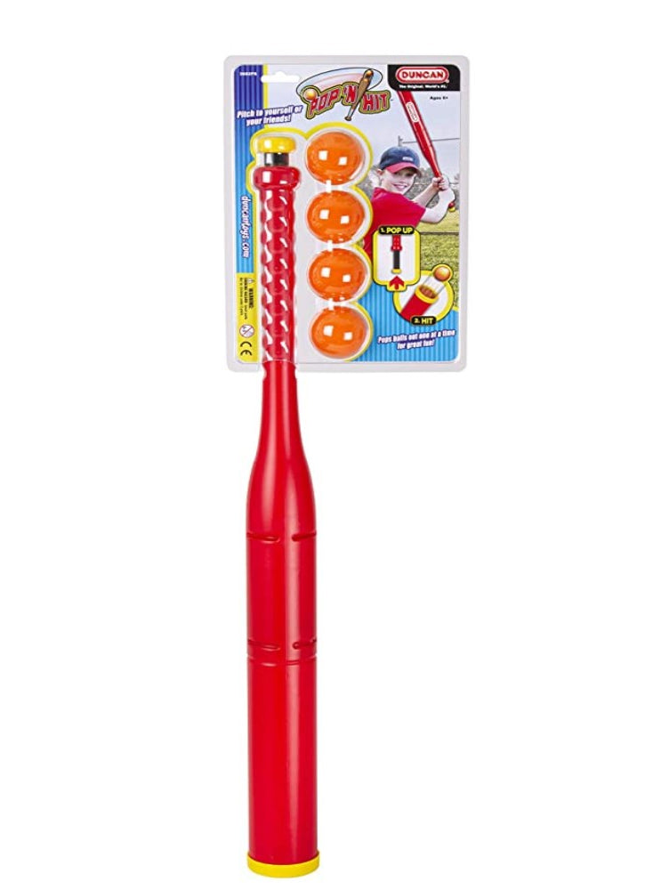 Duncan Pop N Swing Bat - Pop ‘N Hit Ball Launching Baseball Bat