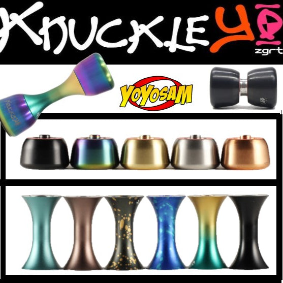 Zero Gravity KnuckleYo- Begleri Knuckle Roller and Mini YoYo Combined into One Skill Toy