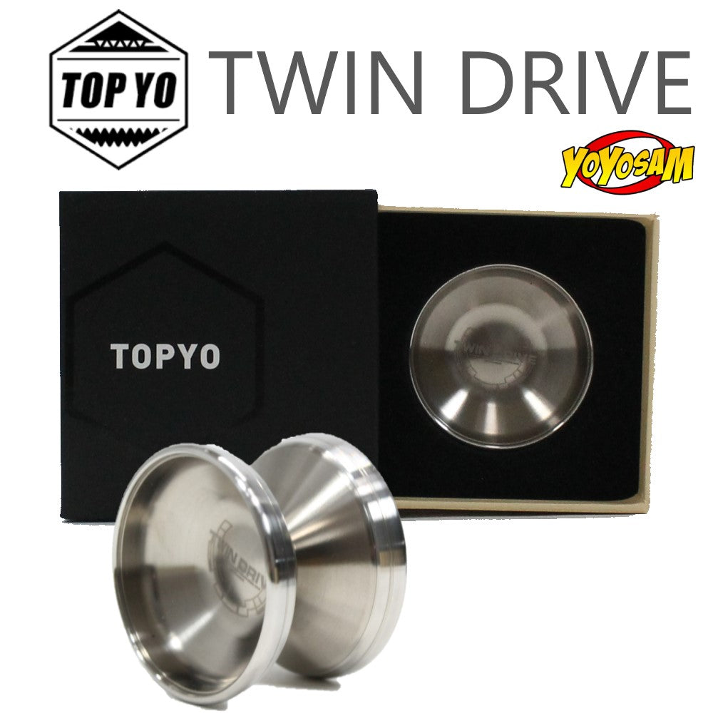 TOP YO Twin Drive Yo-Yo - Titanium with Stainless Steel Rim YoYo - YoYoSam