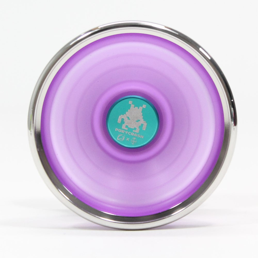C3yoyodesign x PoryKon Porycrash Yo-Yo - Bi-Material YoYo with Stainless Steel Ring - YoYoSam