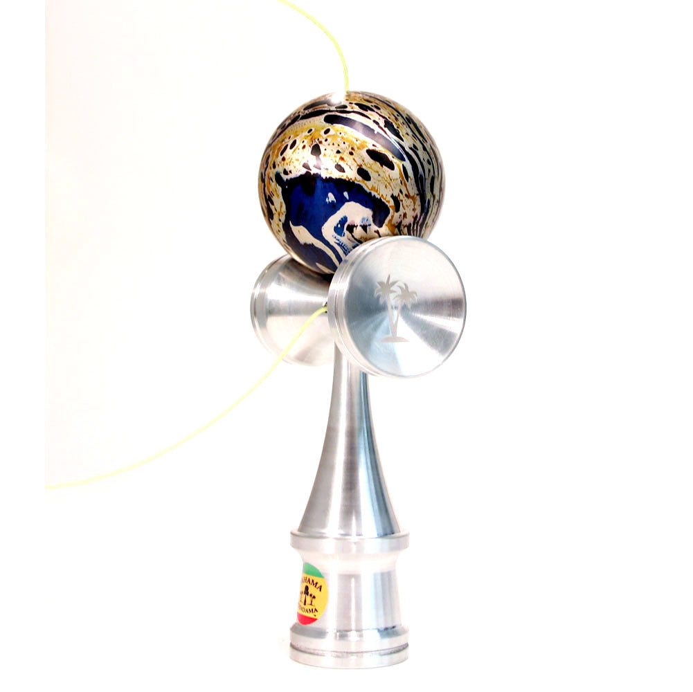 Bahama Kendama Amazing Aluminum Kendama - Annodize Solids and Splash - Comes in Wooden Box - YoYoSam
