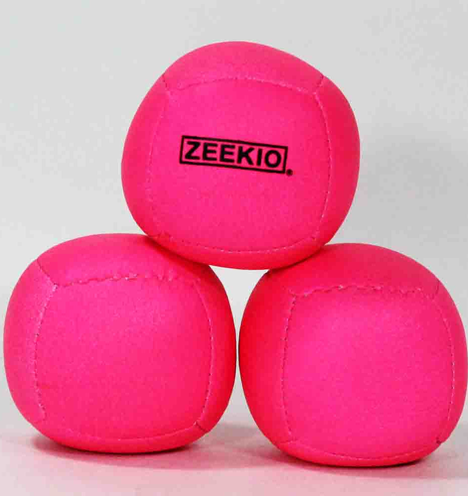Zeekio Lunar Juggling Balls - 110g Professional UV Reactive 6 Panel Ball - Pack of 3 — view 9