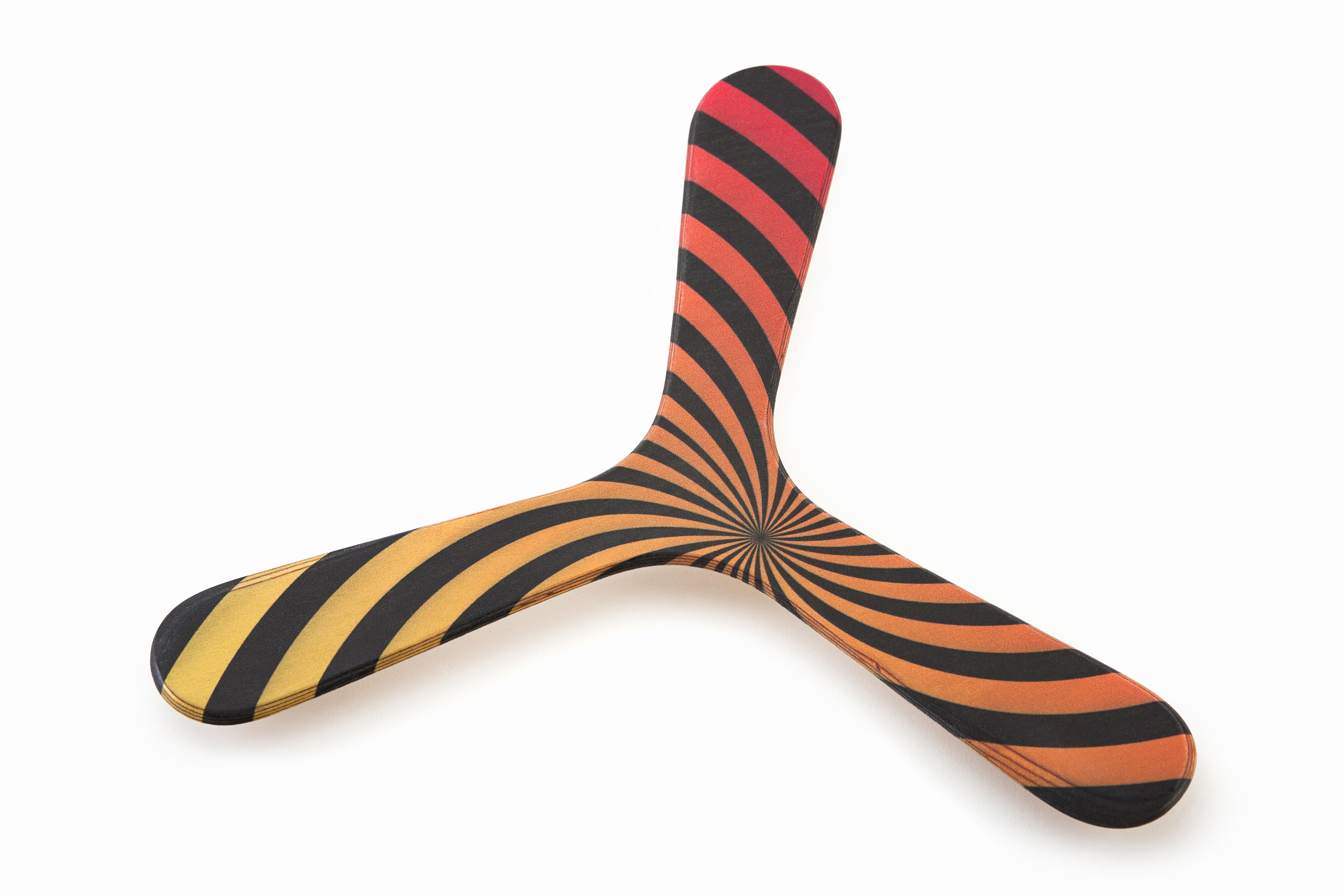 Wallaby Boomerang Three Wing Birch, Hand Crafted, Digitally Printed and Signed, Great for Beginners - YoYoSam